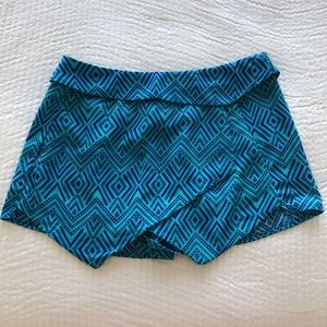 Blue envelope skirt